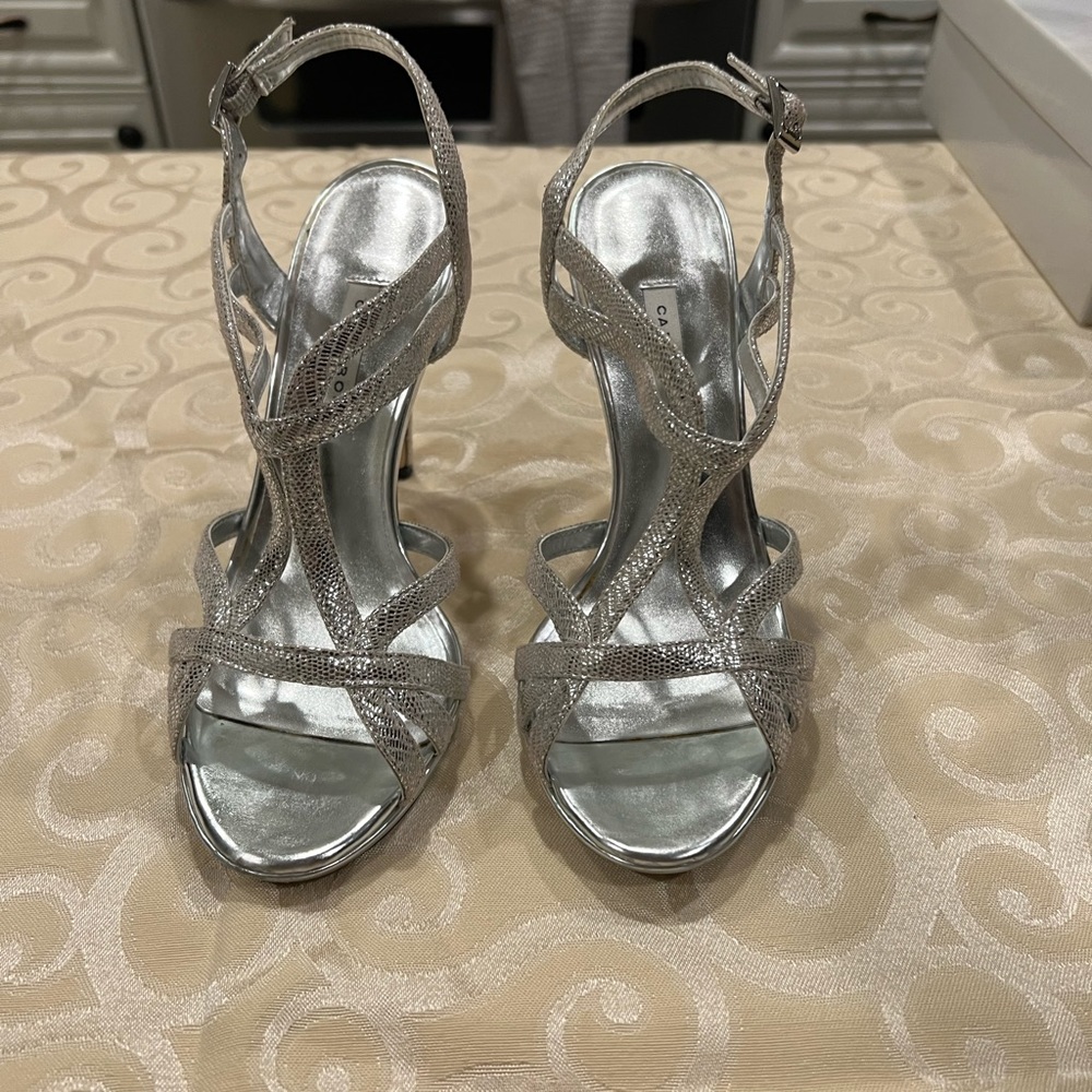Silver Evening Shoes